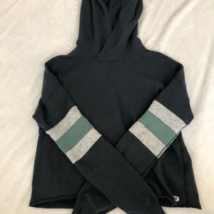 Cropped Hoodie Navy